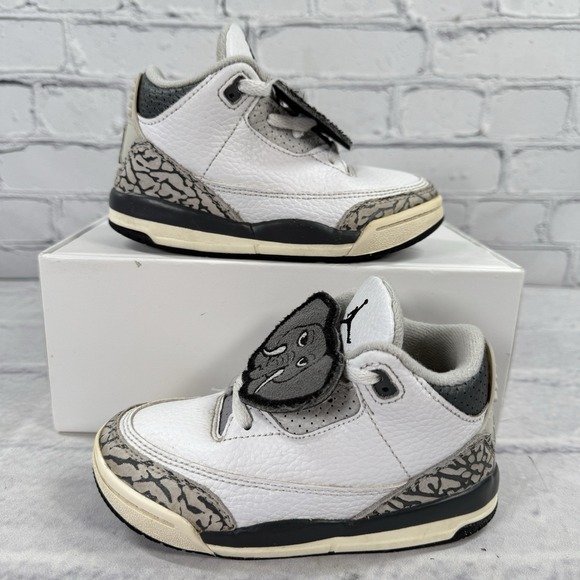 Jordan Other - Nike Air Jordan 3‎ Retro Toddler Size 9C Hide And Seek Elephant Shoes FB4415-100